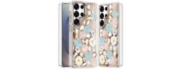 For Samsung s26 Edge Butterfly Moveable Grip Stand With Small Diamonds Meta Buttons HQ Hybrid - Rose Gold