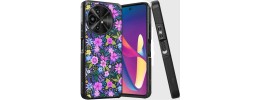 For TCL 50 XL 5G Tough Strong MetKase Hybrid (Magnet Mount Friendly) Case Cover - Mystical Floral Boom