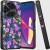 For TCL 50 XL 5G Tough Strong MetKase Hybrid (Magnet Mount Friendly) Case Cover - Mystical Floral Boom