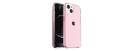 For iPhone 13 Pro Max Sturdy Ultra Thick 3mm Transparent Hybrid Case Cover - Pink