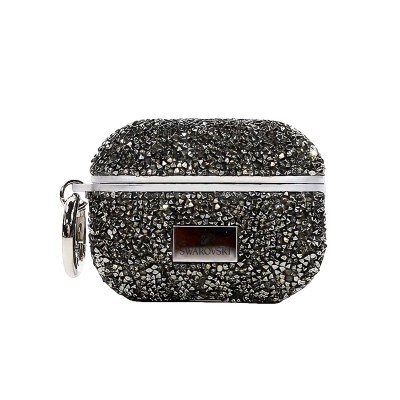 For AirPods 1/2 Deluxe Diamond Bling Glitter Case Cover - Black