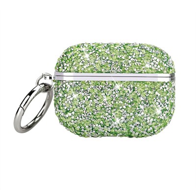 For AirPods 1/2 Deluxe Diamond Bling Glitter Case Cover - Green