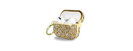 For AirPods 1/2 Royal Bling Glitter Diamond Case Cover - Gold