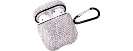 For AirPods 1/2 Royal Bling Glitter Diamond Case Cover - Silver