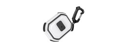 For AirPods 1/2 Switch Button Hybrid with Belt Loop - White