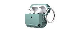 For AirPods 1/2 Tough Heavy Duty Hybrid Case Cover - Teal/Teal