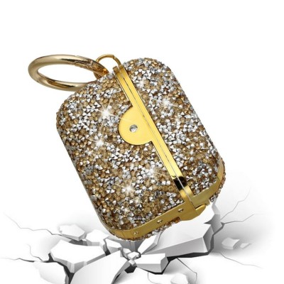 For AirPods 3 Deluxe Diamond Bling Glitter Case Cover - Gold