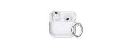 For AirPods 3 Glitter Shimmer Transparent Hybrid Case Cover - Clear