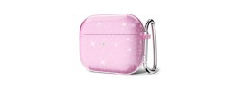 For AirPods 3 Glitter Shimmer Transparent Hybrid Case Cover - Pink