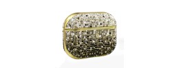 For AirPods 3 Pearl Diamond Glitter Hybrid Case Cover - Gold