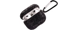 For AirPods 3 Royal Bling Glitter Diamond Case Cover - Black