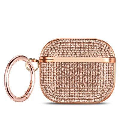 For AirPods 3 Royal Bling Glitter Diamond Case Cover - Gold