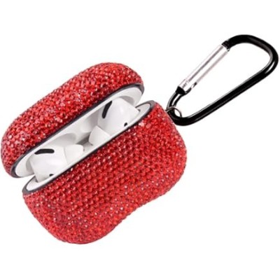 For AirPods 3 Royal Bling Glitter Diamond Case Cover - Red