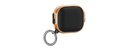 For AirPods 3 Rugged ShockProof Hybrid With Metal Hook Case Cover - Rose Gold