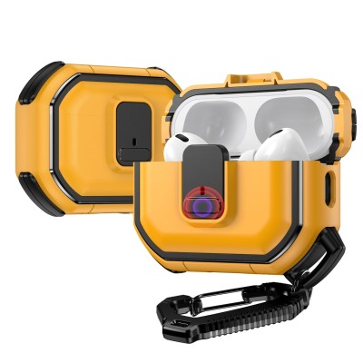 For AirPods 3 Switch Button Hybrid with Belt Loop - Yellow