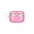 For AirPods 3 3mm Thick Transparent TPU with Colored Edge Case Cover - Hot Pink