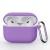 For AirPods 3 3mm Thick Transparent TPU with Colored Edge Case Cover - Purple