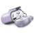For AirPods 4 3mm Thick Transparent TPU with Colored Edge Case Cover - Purple