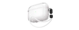 For AirPods Pro Glitter Shimmer Transparent Hybrid Case Cover - Clear