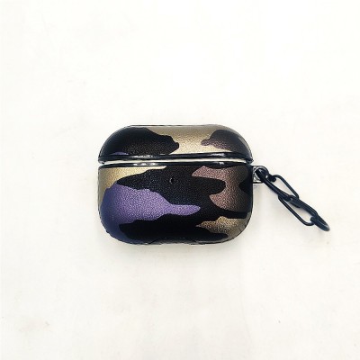 For AirPods Pro IMD Design Case Cover with Metal Hook - E