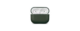 For AirPods Pro Leather Grain Textured TPU Cover Case - Green