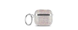 For AirPods Pro Royal Bling Glitter Diamond Case Cover - Silver