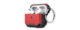 For AirPods Pro Tough Heavy Duty Hybrid Case Cover - Red/Black