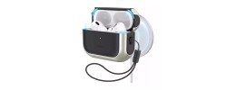 For AirPods Pro2 (2022 2nd Version) IMD Design Case Cover with Metal Hook - P