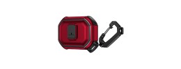 For AirPods 4 Switch Button Hybrid with Belt Loop - Red