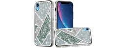 For Apple iPhone XR Rhombus Bling Glitter Diamond Case Cover - Green