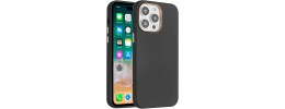 For Apple iPhone 11 Pro MAX (XI6.5) Classy Slick Chromed Around Hybrid Case Cover - Black