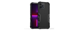 For Apple iPhone 8 Plus/7 Plus Exquisite Tough Shockproof Hybrid Case Cover - Black