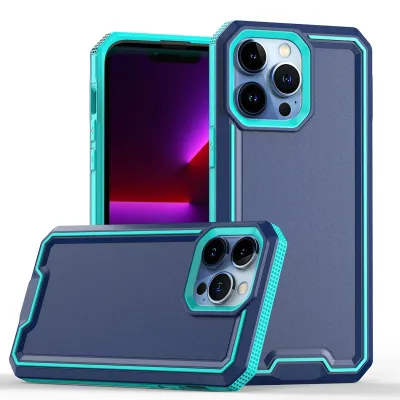 For Apple iPhone XR Rank Tough Strong Modern Fused Hybrid Case Cover - Blue