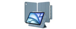 For Apple New iPad 9.7 inch Trifold Magnetic Closure PU Leather  Case Cover - Blue