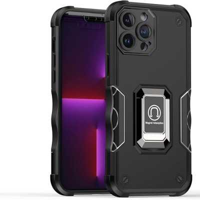 For Apple iPhone 8 Plus/7 Plus OPTIMUM Magnetic Ring Stand Hybrid Case Cover - Black