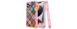 For Apple iPhone 14 6.1" Tough Anti-Slip Hybrid Case Cover - Colorful Mandala