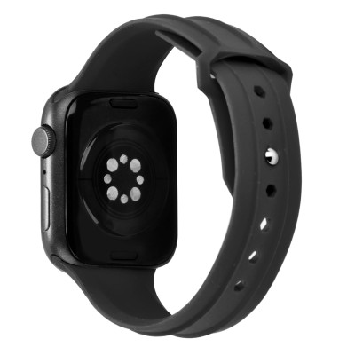For Apple Watch Size 38/40/41mm New Fashion Silicone Watch Band - Black