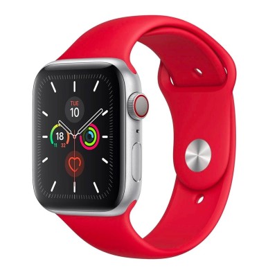 For Apple Watch Size 38/40/41mm New Fashion Silicone Watch Band - Red