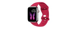 For Apple Watch Size 38/40/41mm Premium Silicone Watch Band - Magenta