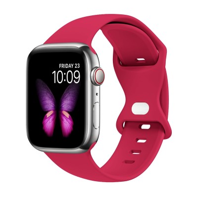 For Apple Watch Size 38/40/41mm Premium Silicone Watch Band - Magenta