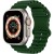 For Apple Watch Size 49mm Chromed iWatch Screen Frame - Chromed Rose Gold+Midnight Green
