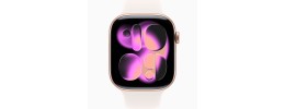 For Apple Watch Size 49mm Chromed iWatch Screen Frame - Chromed Rose Gold+White