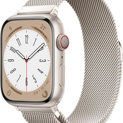 For Apple Watch Size Ultra 49/42/44/45mm Diamond Bling Zinc Alloy Watch Band - Silver