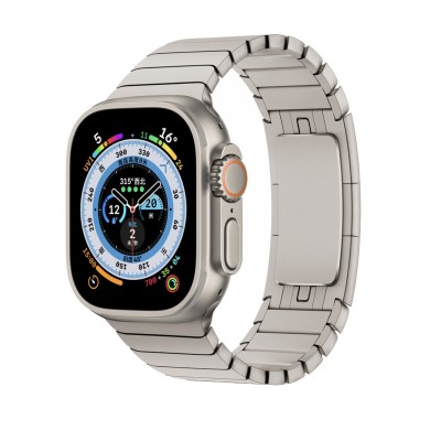 For Apple Watch Size Ultra 49/42/44/45mm Gem Diamond Bling Zinc Alloy Watch Band - Gold