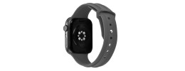 For Apple Watch Size Ultra 49/42/44/45mm New Fashion Silicone Watch Band - Black