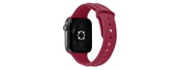 For Apple Watch Size Ultra 49/42/44/45mm New Fashion Silicone Watch Band - Burgundy