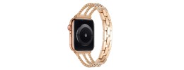 For Apple Watch Size Ultra 49/42/44/45mm Stainless Steal Watch Band - Rose Gold