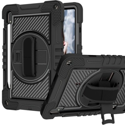 For Apple iPad 10th Gen 2022 3in1 Multi-Functional Tablet Case for Hand, Shoulder, Pencil & Stand - Black