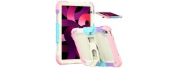For Apple iPad 10th Gen 2022 3in1 Multi-Functional Tablet Case for Hand, Shoulder, Pencil & Stand - Rose Gold