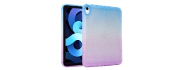 For Apple iPad 10th Gen 2022 Tablet Glitter Ultra Thick Transparent Hybrid Case Cover - Glitter Purple